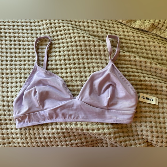 Old Navy Purple Longline Bikini Top XL - Picture 1 of 5